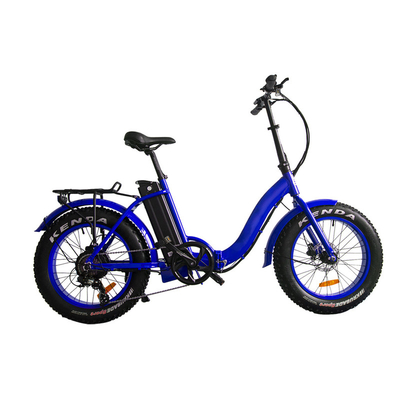 20 İnç Yağ Lastik Elektrikli Bisiklet 500w 48V Katlanabilir Ebike Yağ Lastik Golf Tam Süspansiyon Yolu