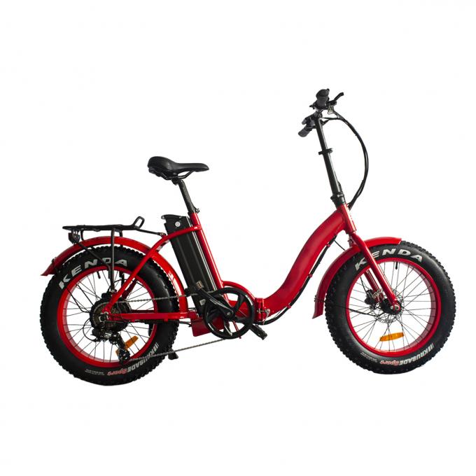 Off Road Yağ Lastik Elektrikli Bisiklet Çocuk Koltuğu ile Katlanabilir Elektrikli Yağ Lastik Ebikes 0