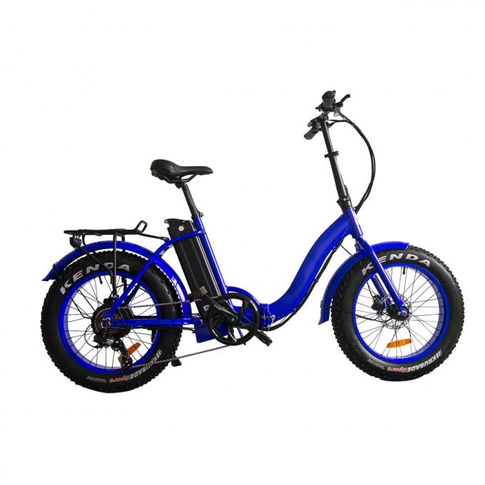 Off Road Yağ Lastik Elektrikli Bisiklet Çocuk Koltuğu ile Katlanabilir Elektrikli Yağ Lastik Ebikes 1