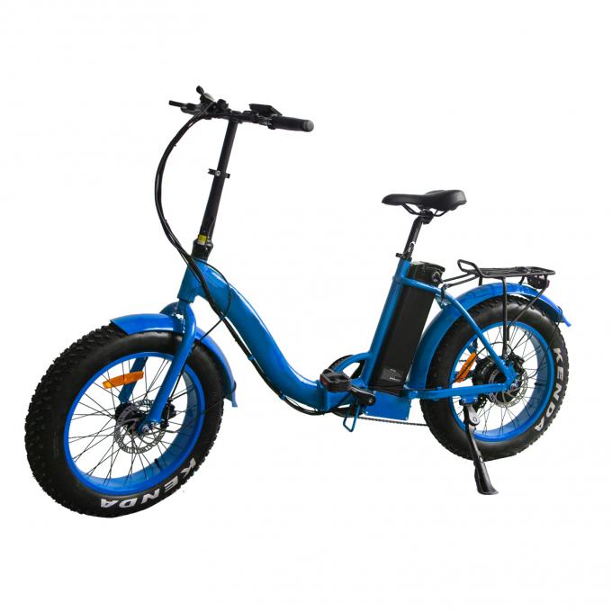 Off Road Yağ Lastik Elektrikli Bisiklet Çocuk Koltuğu ile Katlanabilir Elektrikli Yağ Lastik Ebikes 6