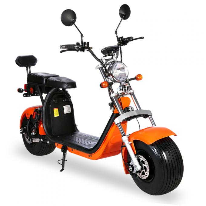 Fat Tire Harley Citycoco Elektrikli Scooter 2000w 2 Tekerlek Uzun Menzilli 6