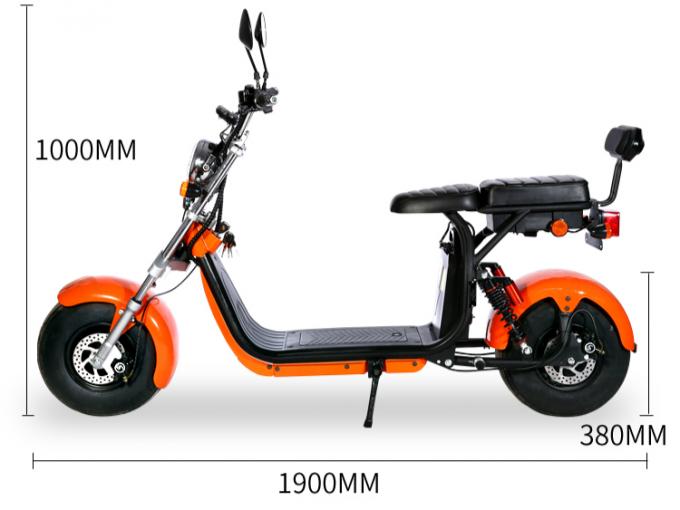 Fat Tire Harley Citycoco Elektrikli Scooter 2000w 2 Tekerlek Uzun Menzilli 8