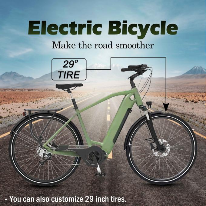 250W Mid Drive Yüksek Hızlı Elektrikli Bisiklet Kiti 1000w Pilli 4